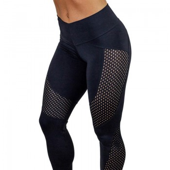 2019 New Style Fashion Hot Women High Waist Yoga Gym Pants Fitness Sport Patchwork Jogging Leggings Yoga Pants Black